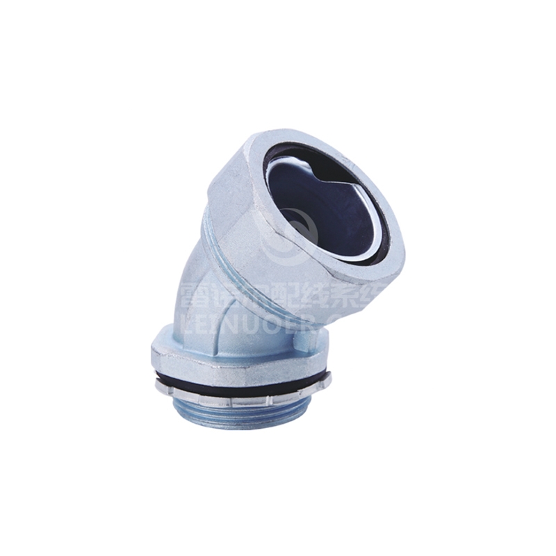 锌合金45度弯接头